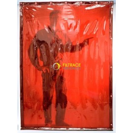 Ochranný svařovací závěs CEPRO Orange (červený) 140cm