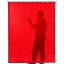 Svařovací a ochranná záclona CEPRO Orange (červená) 220cm